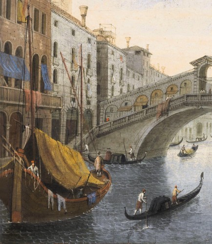 Venice, two views of the City - Italy late 18th century - Louis XVI